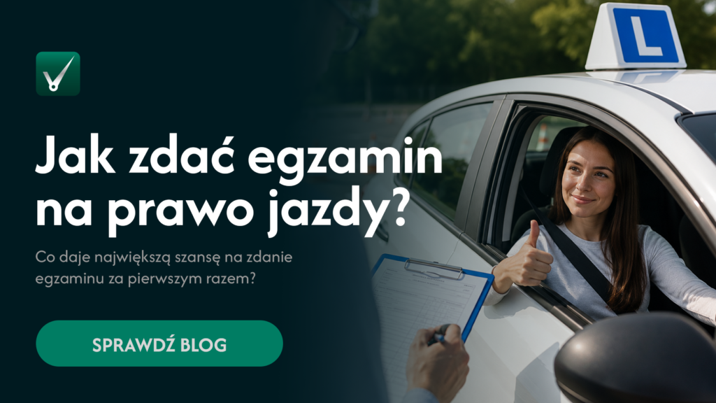 Jak zdać egzamin na prawo jazdy Szkoła jazdy Vroom z Poznania odpowiada
