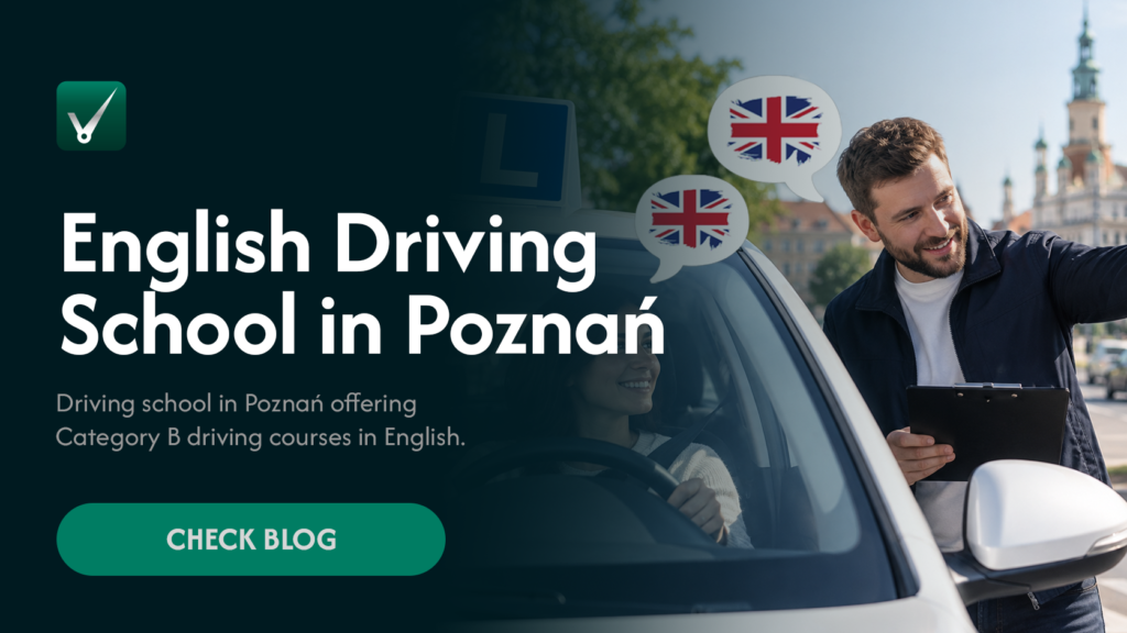 English driving school Poznań